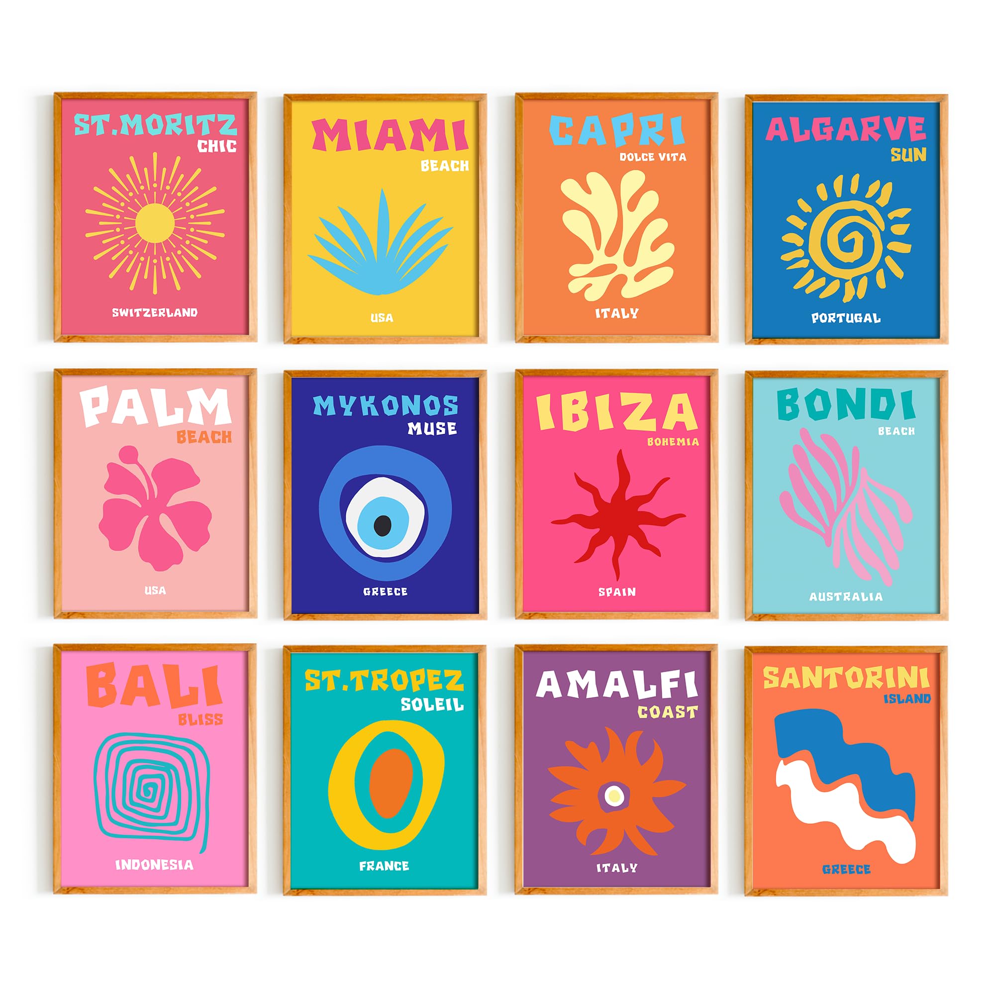 365DoRoTeYa Preppy Room Decor Aesthetic Trendy Preppy Wall Art Pictures For Wall Decor In Bedroom, Preppy Stuff Home Decor Office Decor For Women