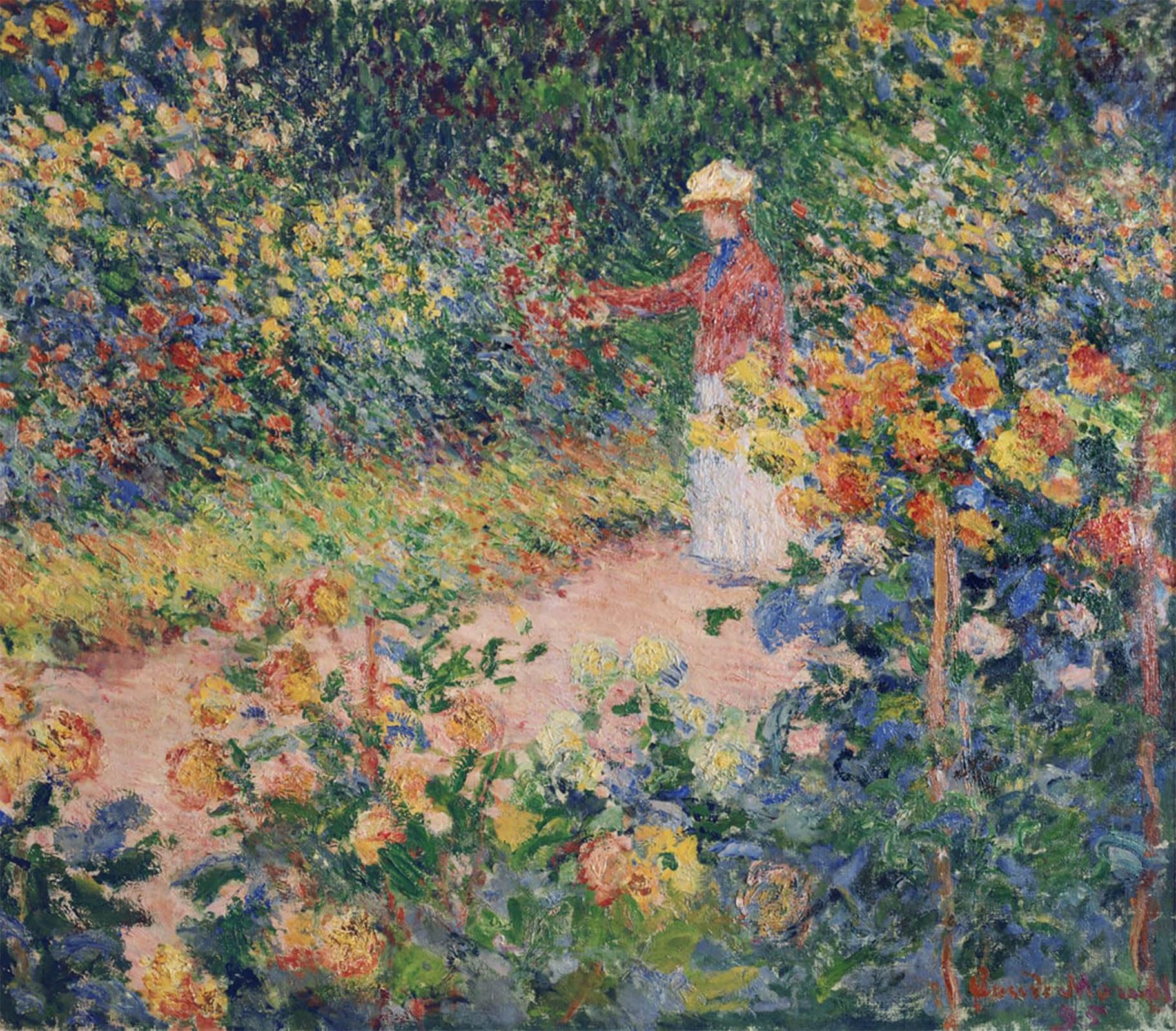 POSTERIIk Famous Animal Posters Vintage Picture Garden At Giverny by Claude Monet Modern Wall Decor for Home Decor 60x90cm