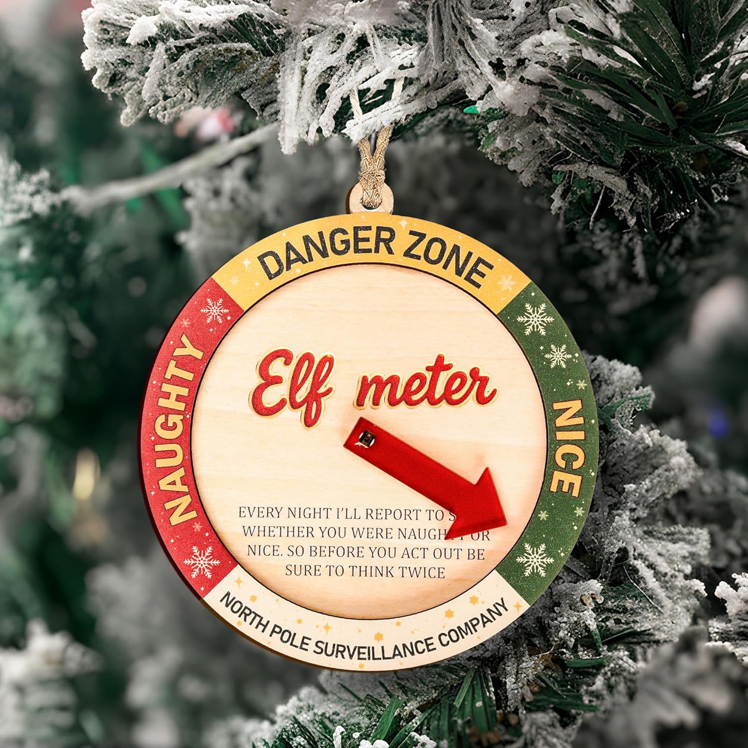 Funny Interactive Elf Meter Naughty/Nice Ornament (Under $15)