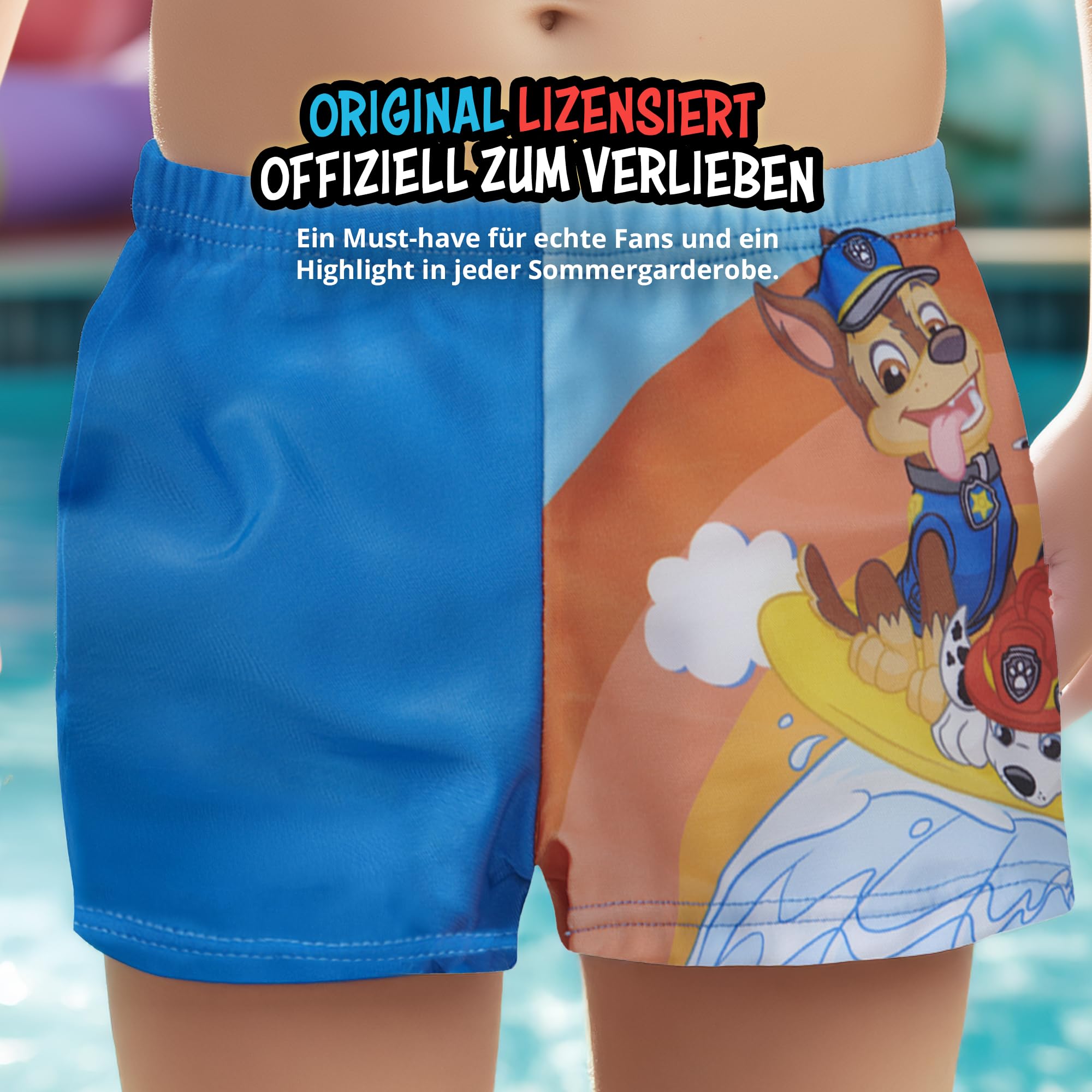 Paw Patrol - Bañador para niño (2 unidades), color azul