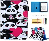 Vista 30 de Funda tipo libro para Kindle Paperwhite de 10ª/7ª/6ª/5ª generación, funda protectora ligera con ranuras para tarjetas, encendido automático