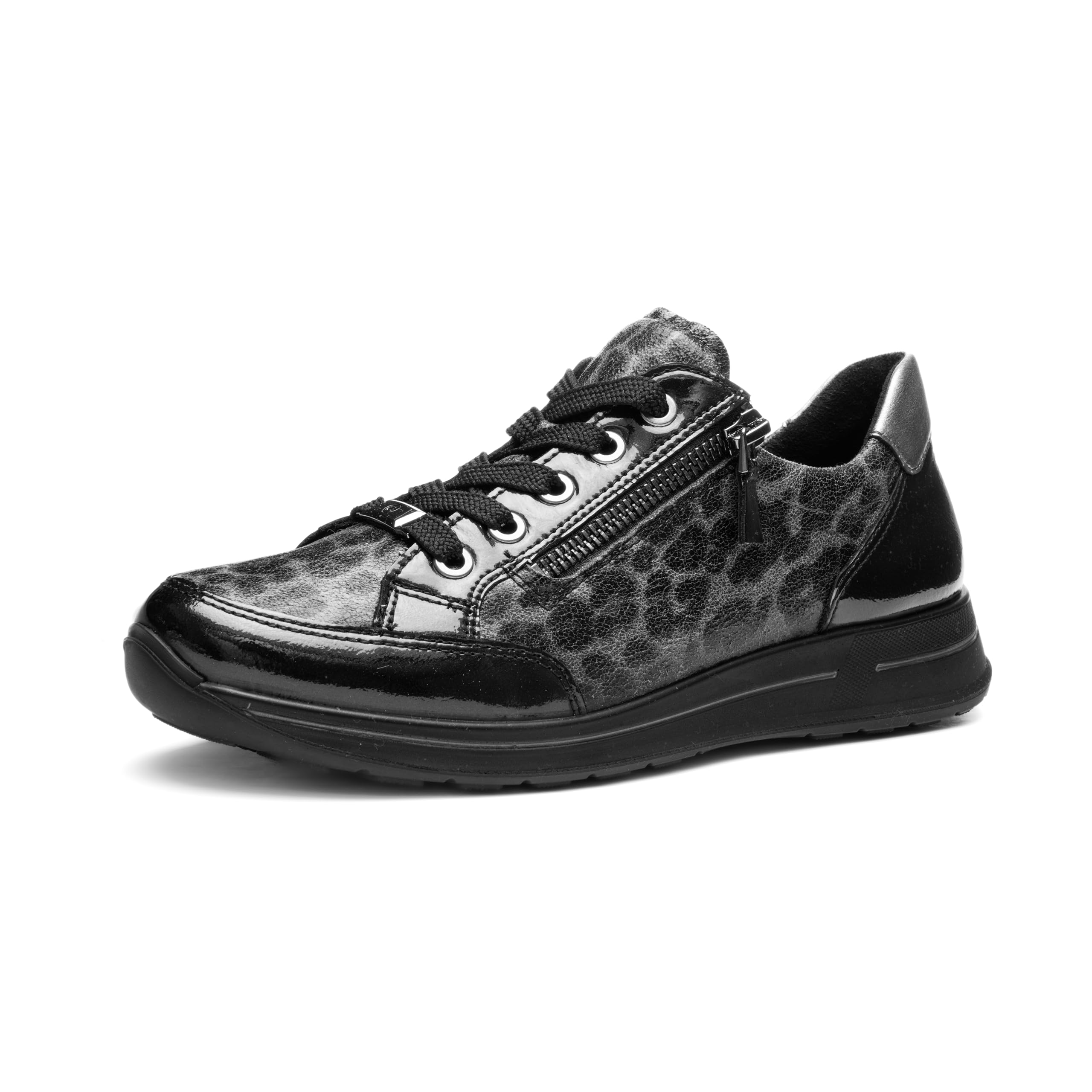 ARA Damen Sneaker Osaka Graphit, schwarz