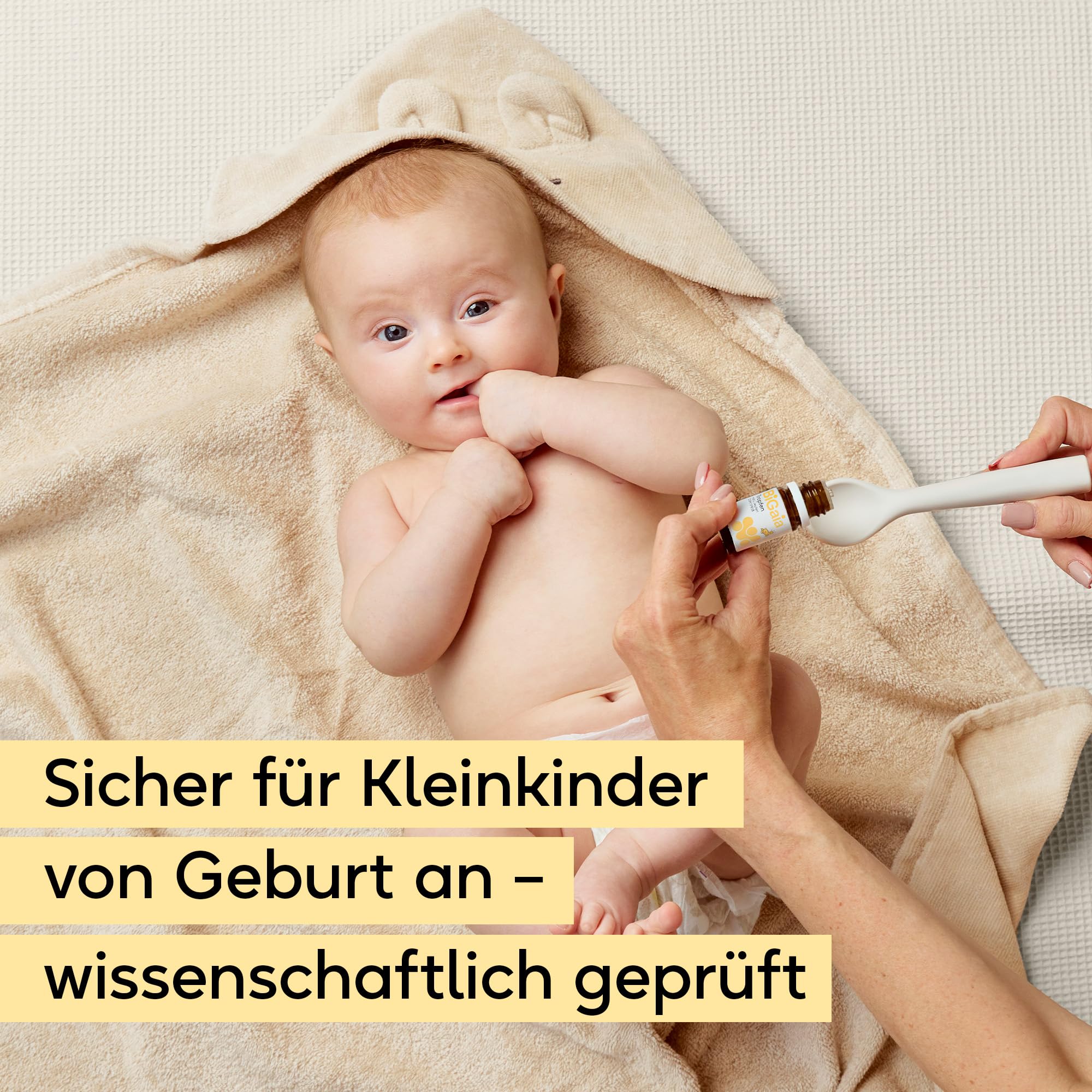 BiGaia Tropfen 10 ml | Nahrungsergänzungsmittel für Babys und Kleinkinder | Mit patentierten Milchsäurebakterien Lactobacillus reuteri/L. reuteri | Wissenschaftlich getestet