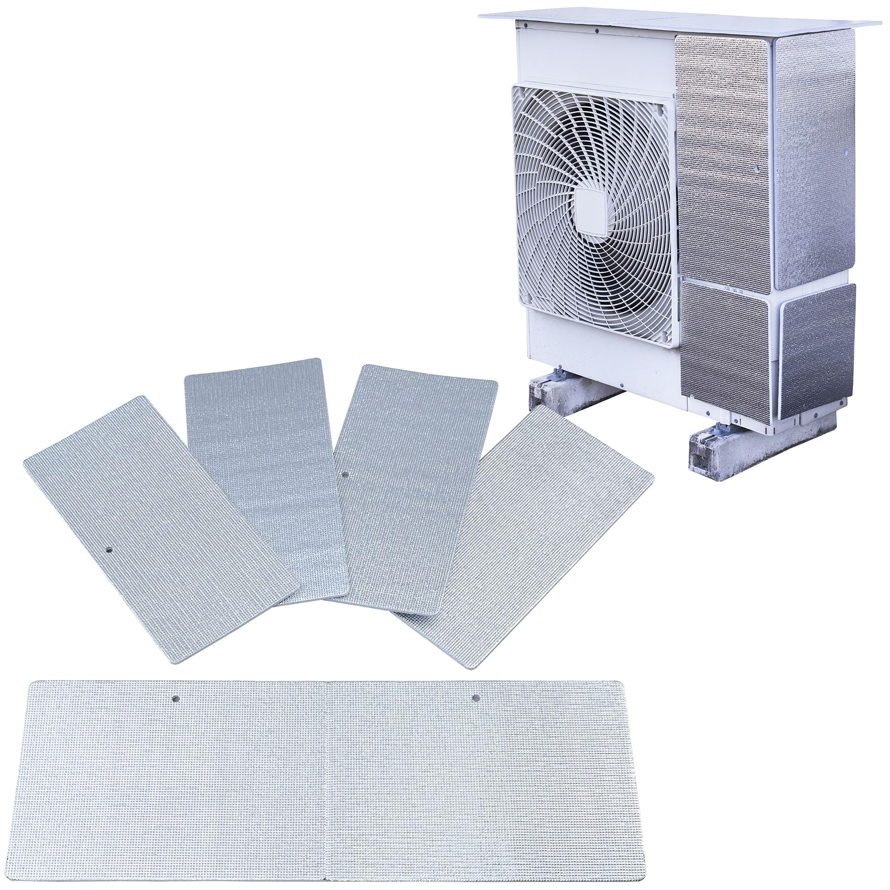 Amazon | 山善(YAMAZEN) アルミエアコンガード 室外機カバー 業務用 天