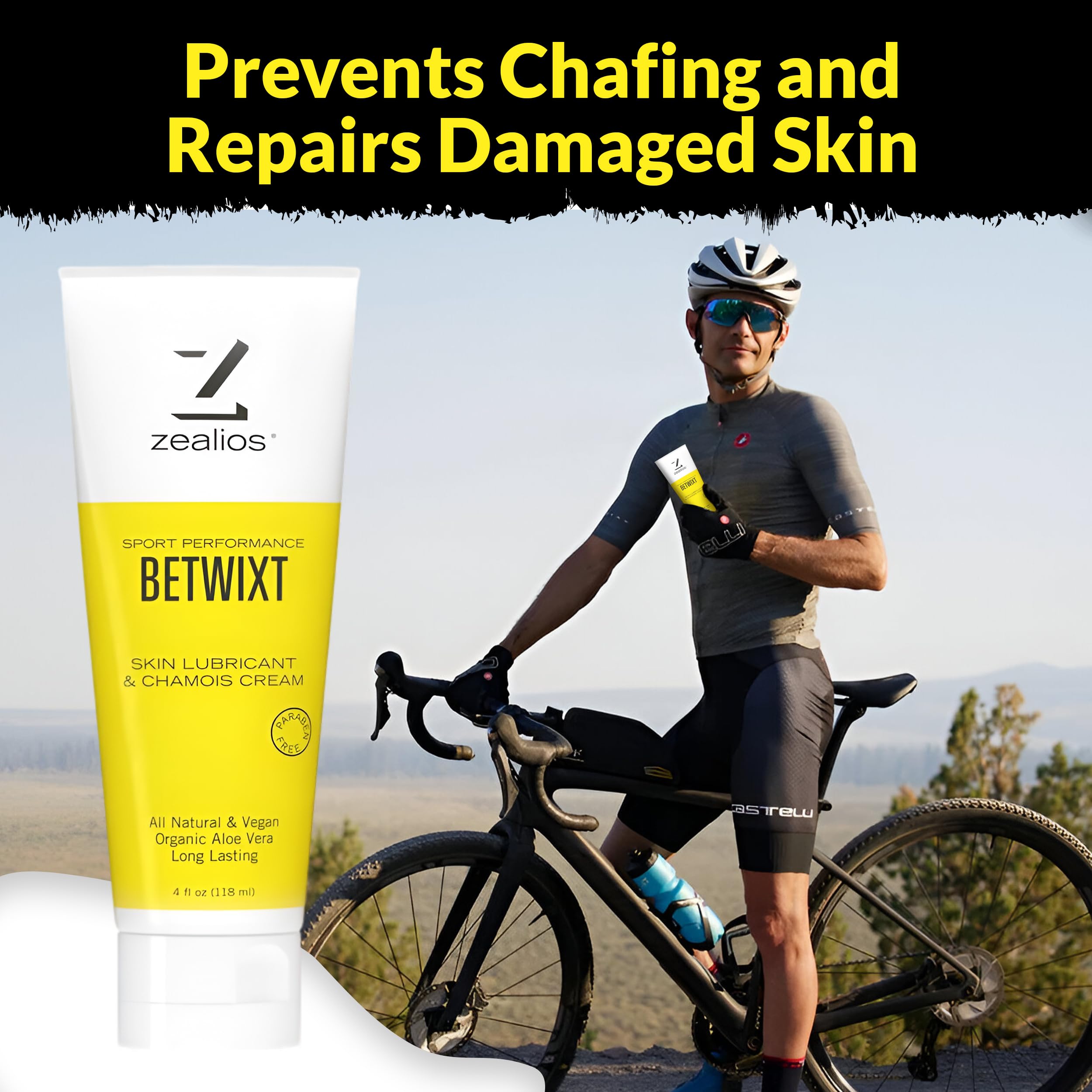 Amazon.com: Zealios Betwixt Anti Chafing Cream 4oz – Long-Lasting