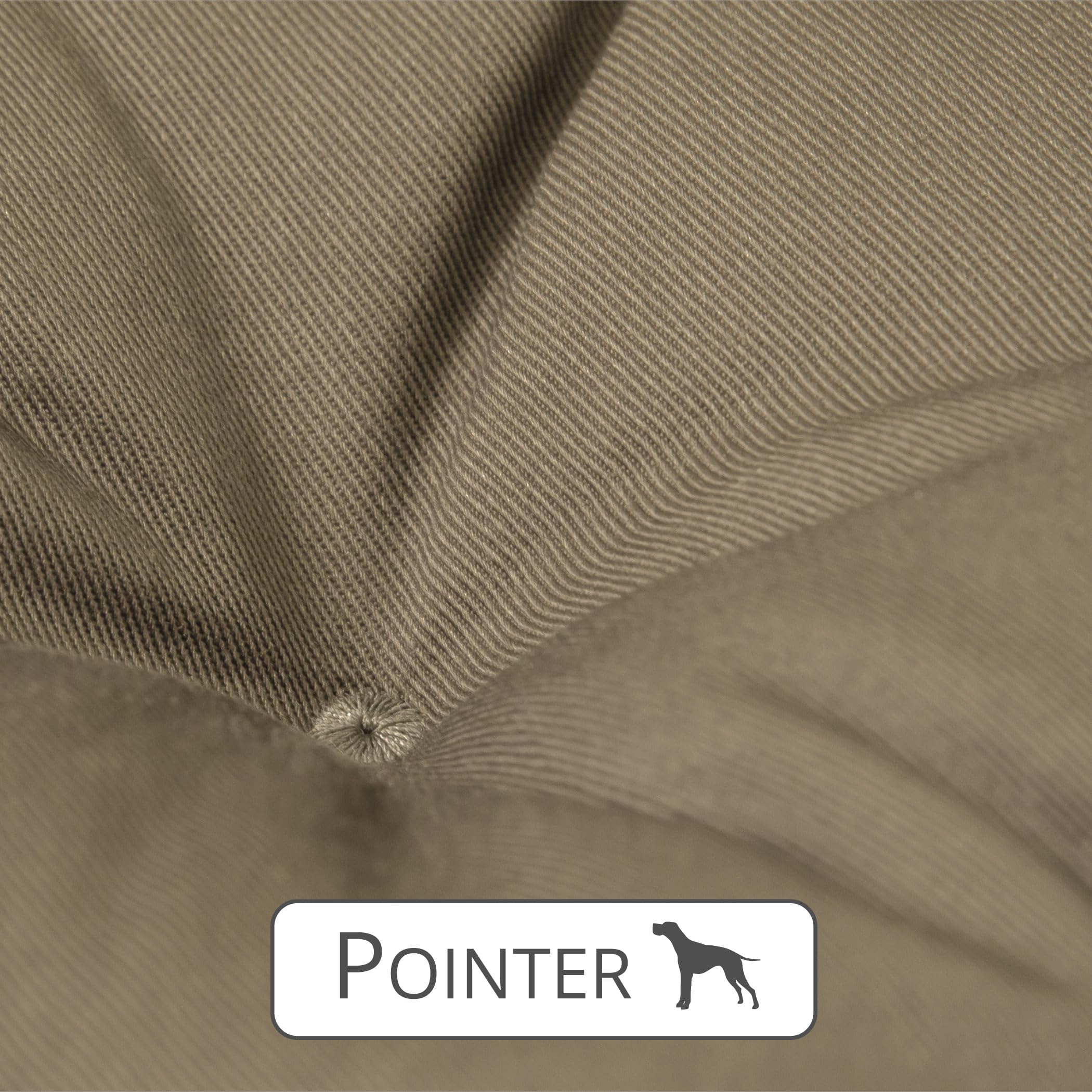 Pointer, Cuscino e Cuccia per Cani, Ortopedico, Adatto Anche per uso Esterno, Resistente ai Graffi, Completamente Lavabile a 95 °C, L Cachi