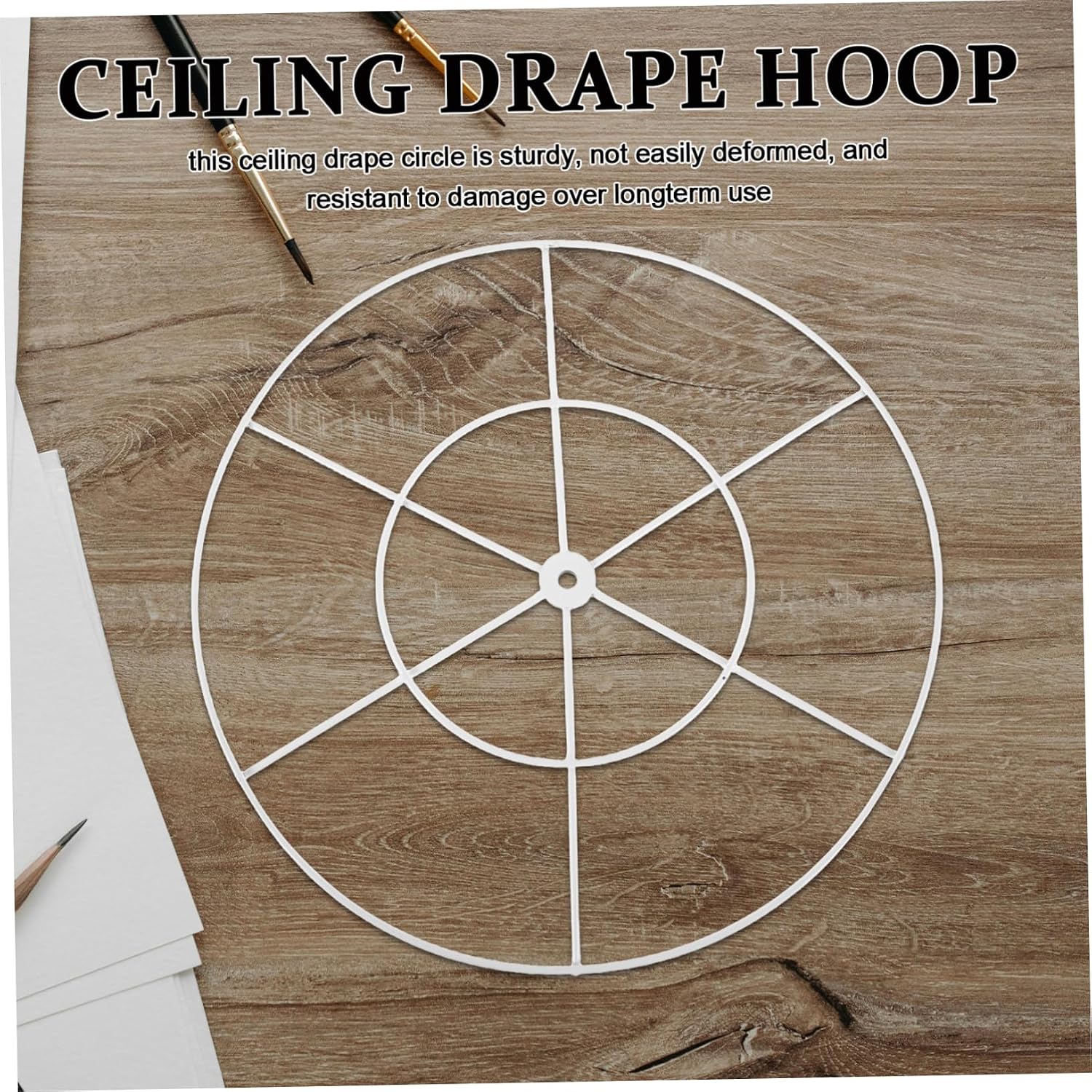 Garneck Metal Ring Wedding Drape Rack Iron Hoop Frame for DIY Canopy Ceiling Drape Ring Decorative Party Hoop