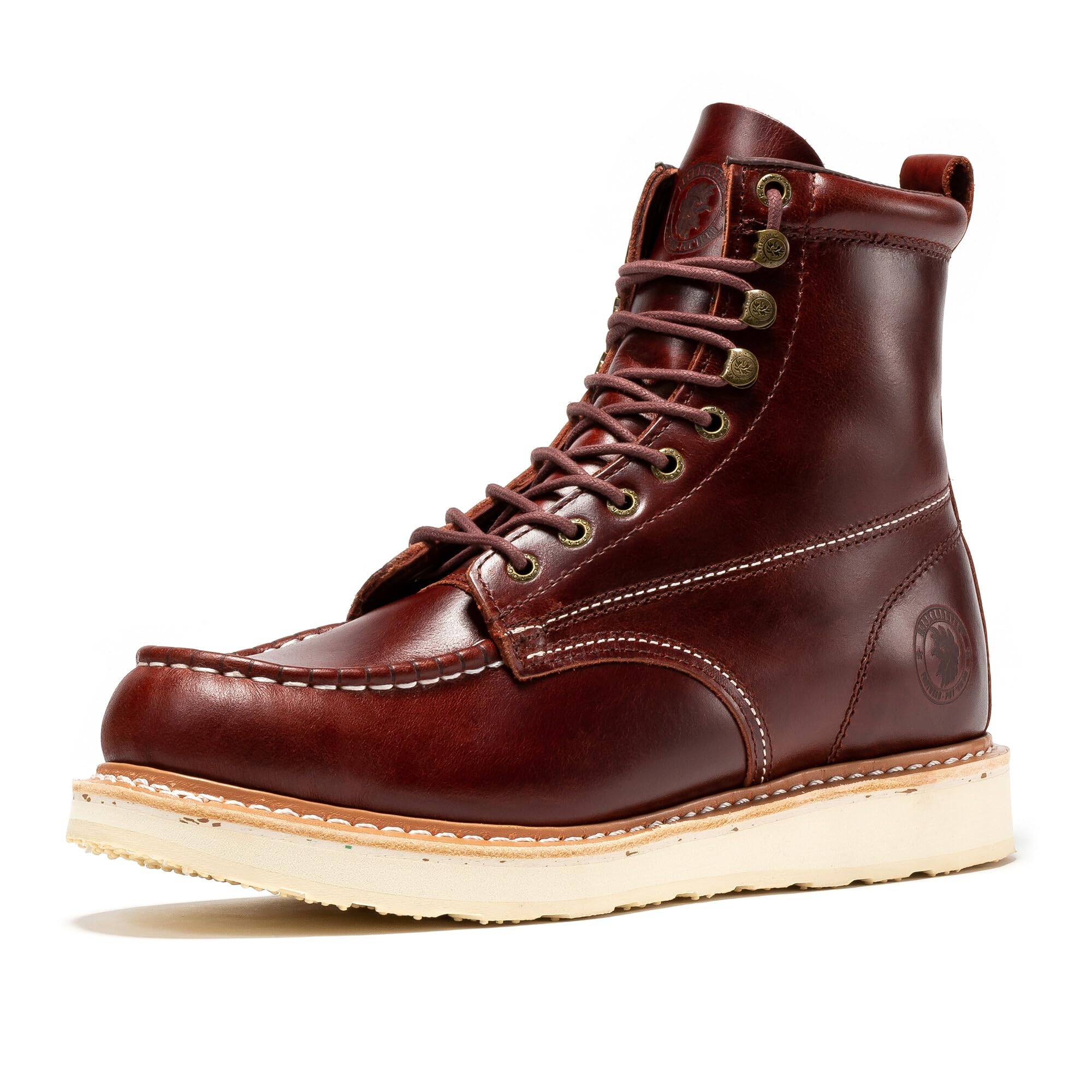 Amazon.com: ROCKROOSTER Norwood Men's 6-Inch Moc Toe Soft Toe