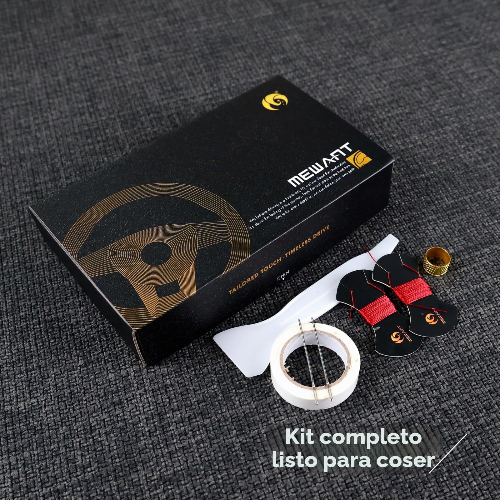 MEWANT - Funda de Volante Cosida para Tesla Model 3 y Tesla Model Y