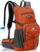 Vista 9 de N NEVO RHINO Mochila de hidratación, mochila de senderismo multiusos de 18L con vejiga de agua de 3 L, mochila de agua aislada, paquete