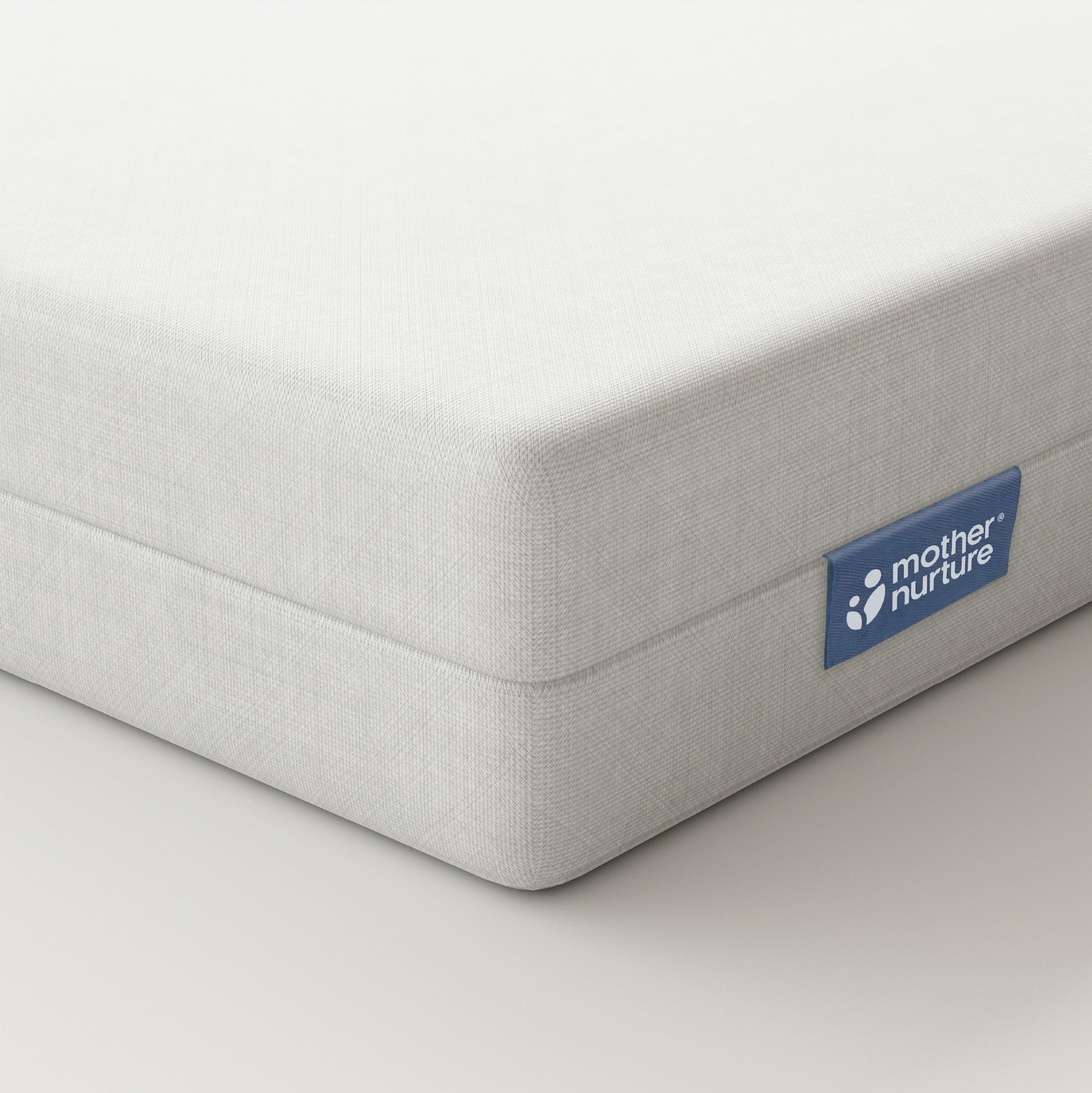 Mother Nurture Essential Foam Travel Cot Mattress, White, 93 x 64 x 6 cm, Fits Next To Me Crib
