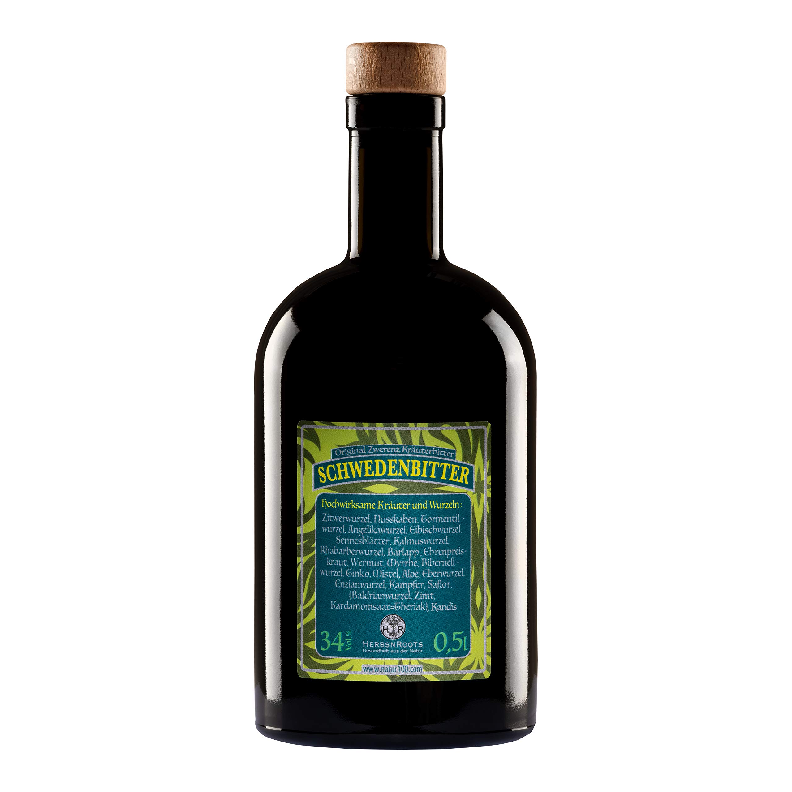 Original Schwedentropfen • Großer Schwedenbitter aus 22 Kräuter & Wurzeln • Schwedenkräuter nach Maria Treben • 3x500ml