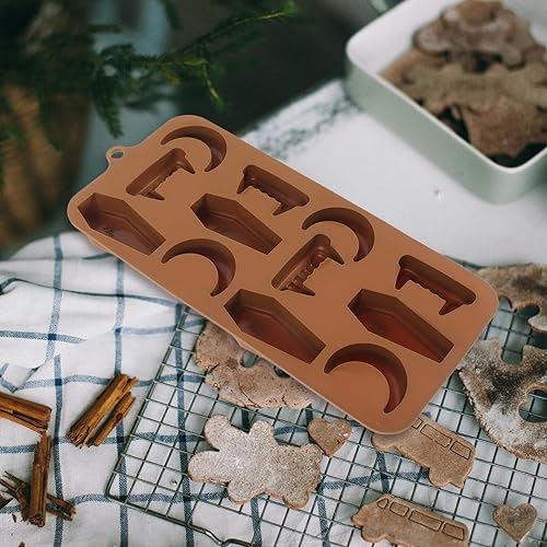 Miniatura 7 de SEWACC Moldes de silicona para Halloween, forma de calabaza, moldes para cubitos de hielo, bandeja de chocolate para galletas de bricolaje, jabón,