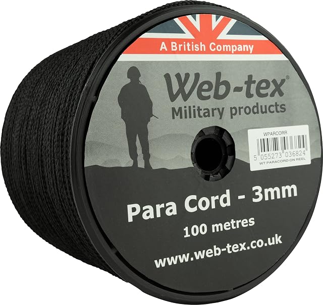 Web-tex Paracord Reel Roll 100m x 3mm