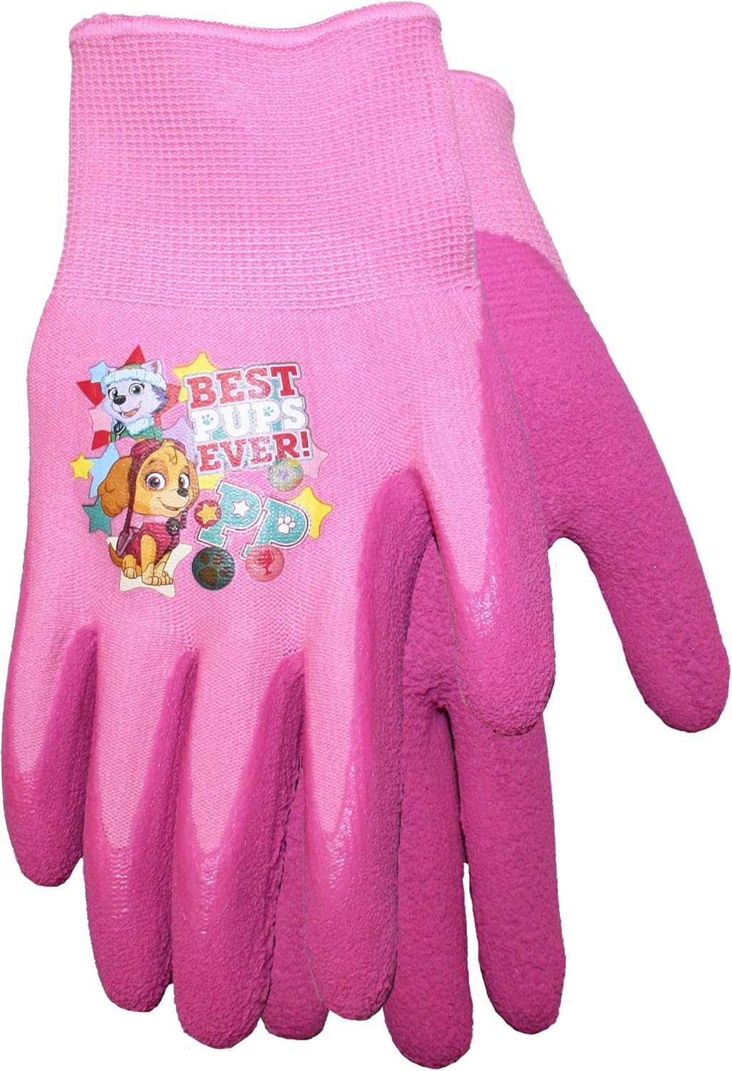 Midwest Quality Gloves Nickelodeon Paw Patrol Girls Kids Garden Gripper Glove, PWG100T, Toddler, 2 Count (Pack of 1) color may vary