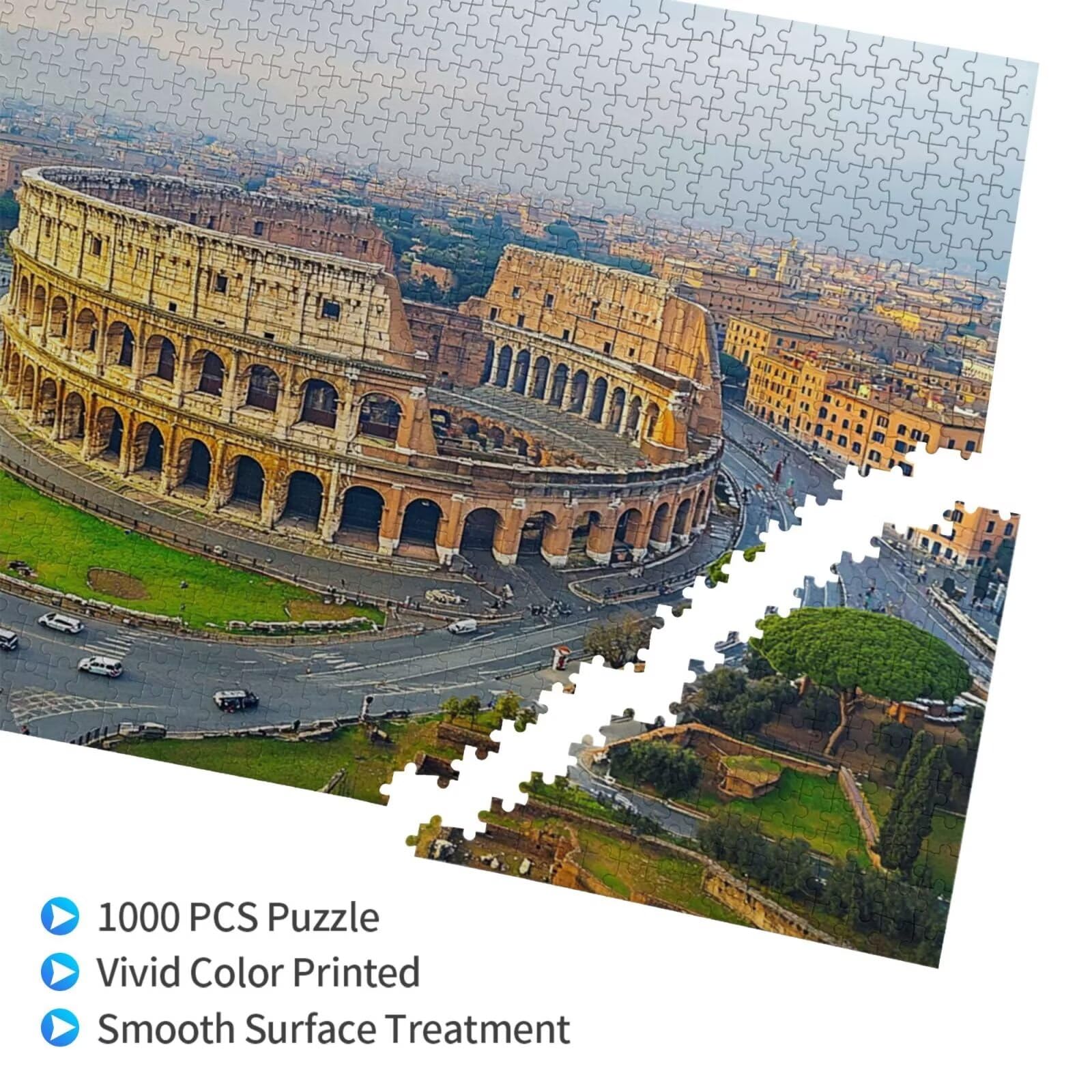 Puzzle Roma Puzzle 5000 Pezzi Paesaggio - Adatto ad Adulti e Principianti - Giochi Divertenti/Sfidanti/Impossible - Hobby Creativi per Adulti Attività Artigianali - Regali per Uomini/Donne 2T-729