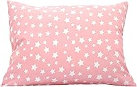 Vista 20 de Funda de almohada de algodón para niños pequeños de 13 x 18 pulgadas, diseño de estrella, funda de almohada de viaje blanca, funda de almohada