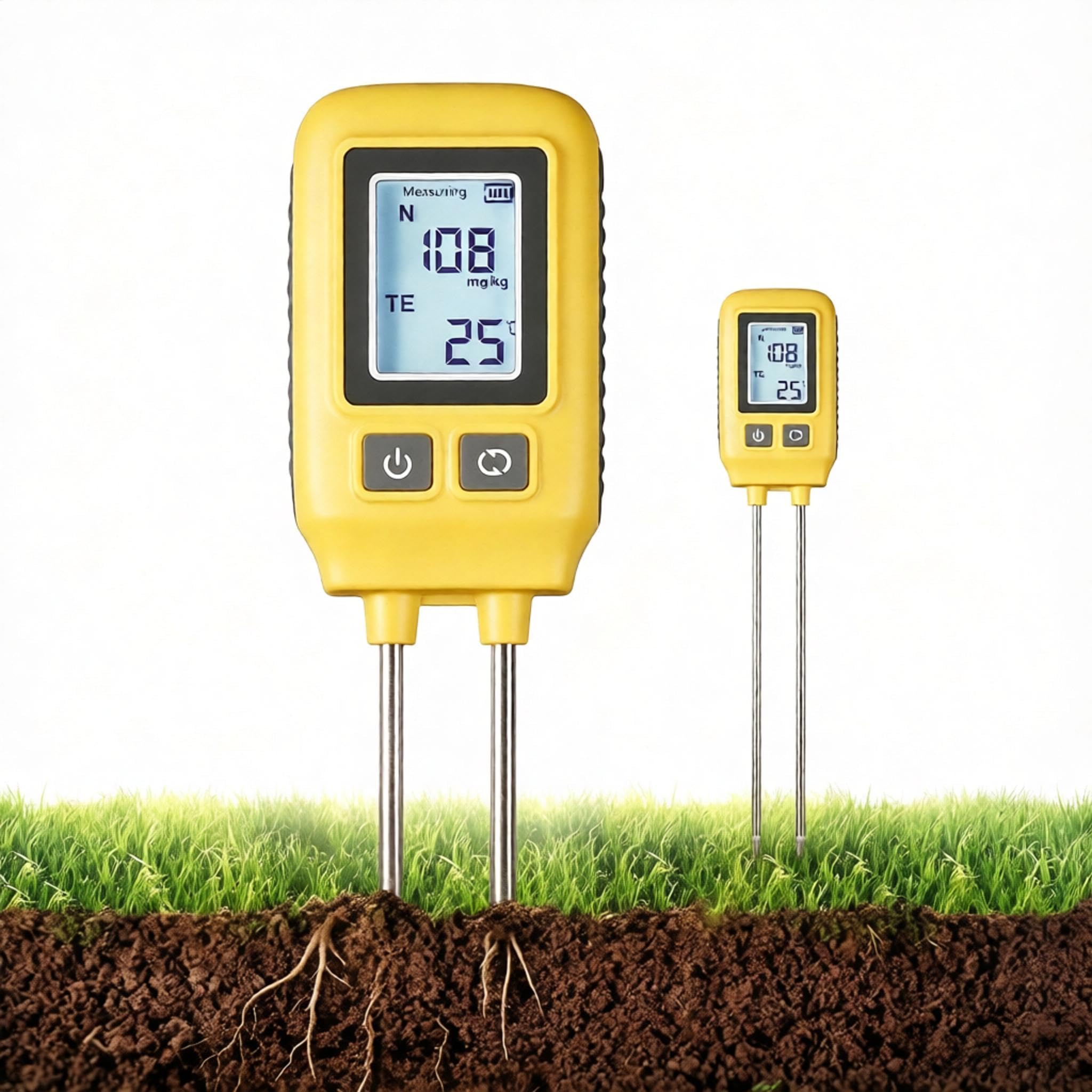 Tester Gleby Npk, Cyfrowy Tester Gleby Lcd, Pomiar Temperatury Azotu, Fosforu I Potasu, Wysoce Precyzyjny Tester Temperatury Gleby Do Składników Odżywczych W Ogrodzie, Na Trawniku, Do Pielęgnacji