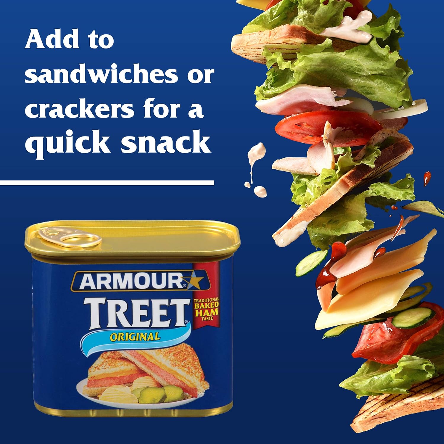 Armour Star Treet Luncheon Loaf, Canned Meat, 12 OZ (Pack of 12)