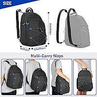 Vista 5 de PGmoon Funda de transporte compatible con Oculus Meta Quest 2/Quest 3/Quest 3S/VR Elite Strap, mochila de almacenamiento de viaje con compartimento