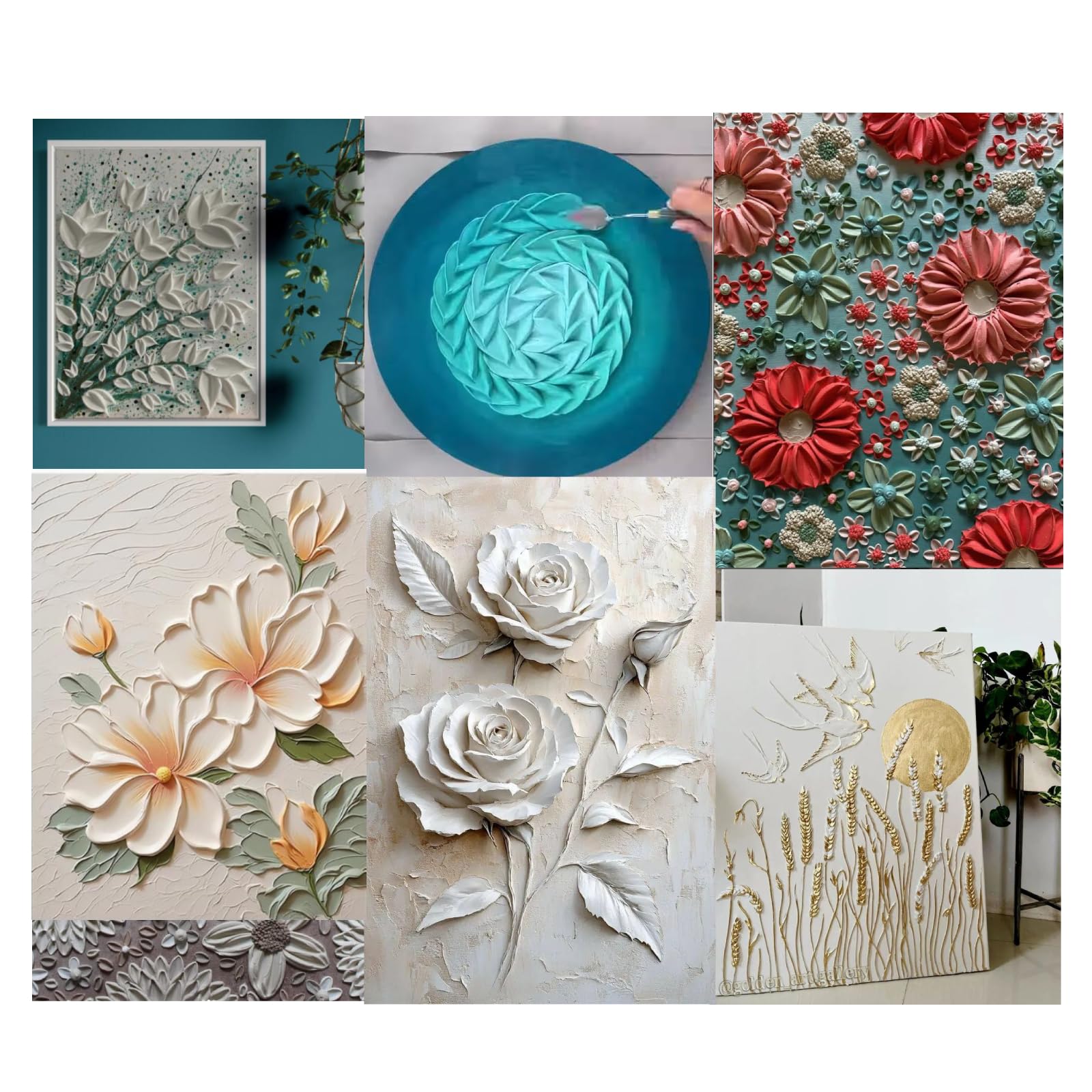 10.58 OZ Acrylic Modeling Paste, Modeling Paste for Textured Art, Texture Pastes for 3D Art, Modeling Clay for DIY Crafts, Enhances Sculptures Material, Craft Enthusiast Sculpture Model Compounds