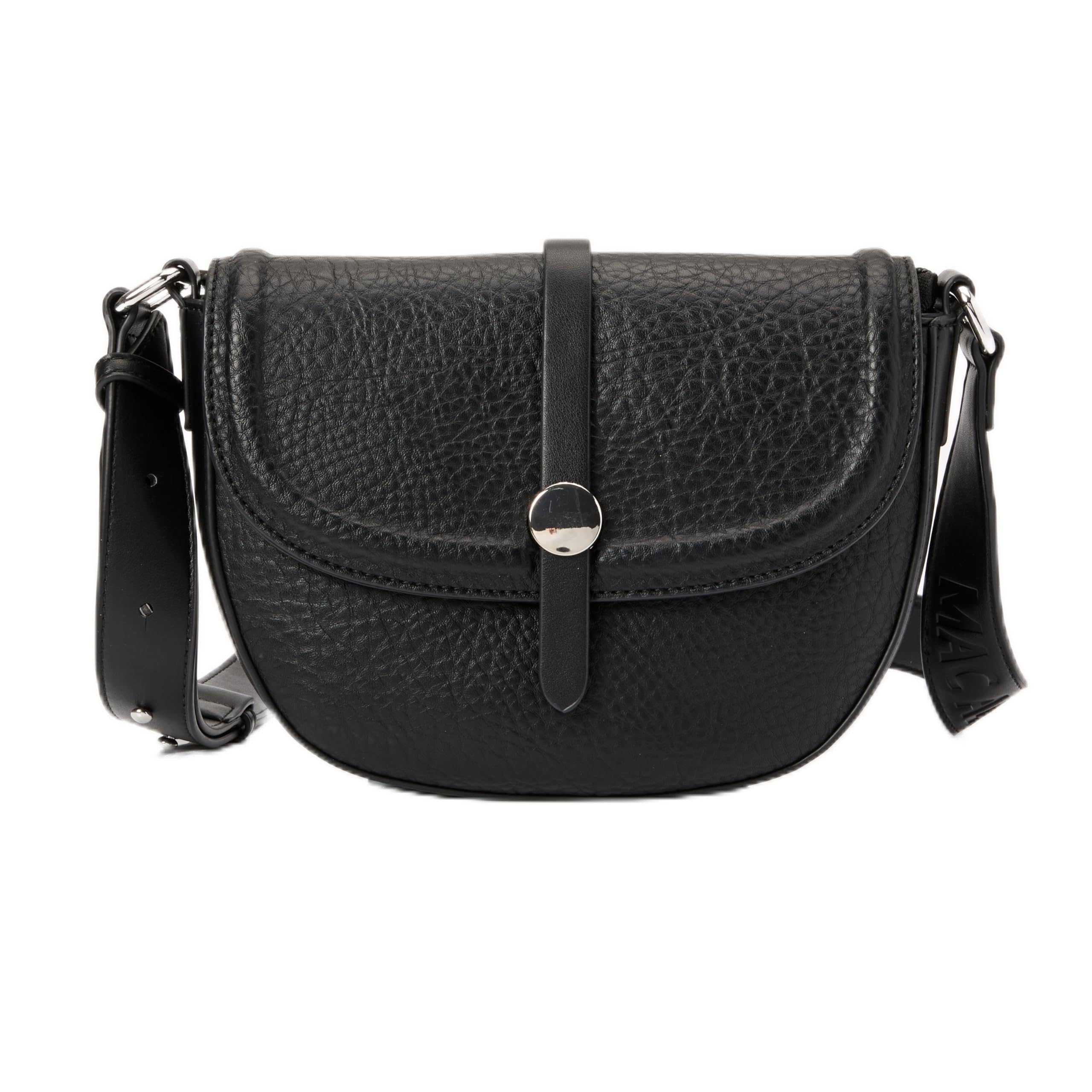 MAC ALYSTER Women Rabat Porte Epaule/Travers Handbag, Black, Standard