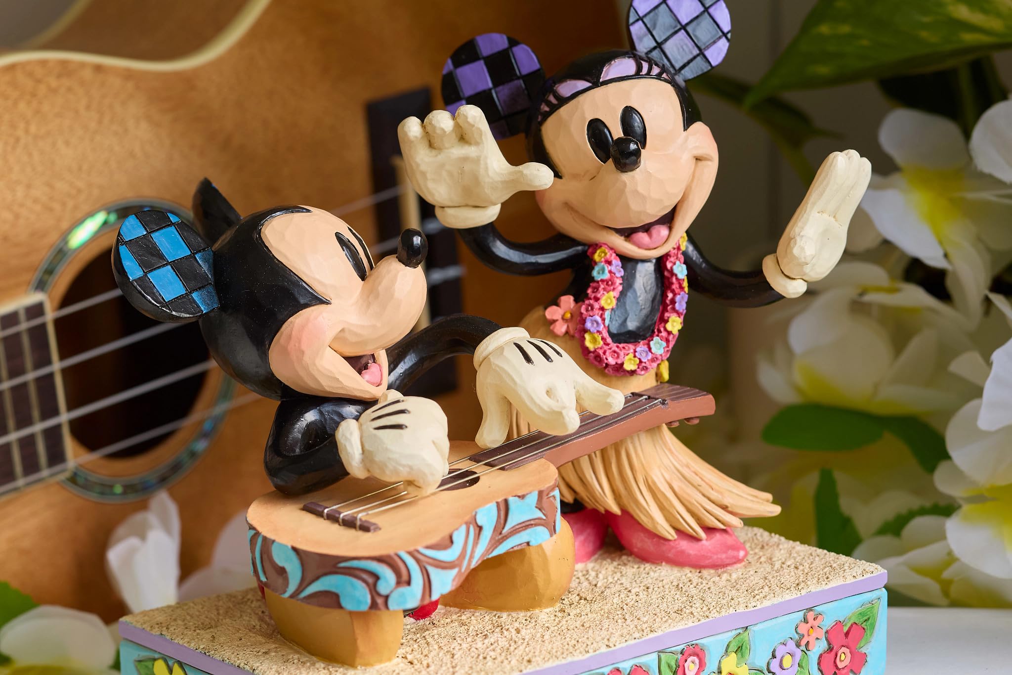 Disney Traditions Figurine Mickey et Minnie Hawaii