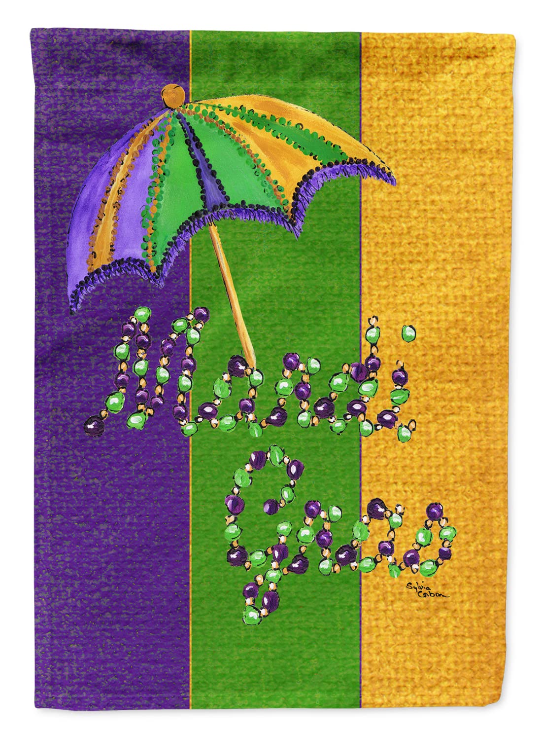 Drapeau Mardi Gras anti-décoloration grande taille pour pavoiser votre extérieur sans usure