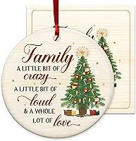 Vista 4 de Regalos navideños de vaca de las tierras altas para mujeres y hombres, adornos de Navidad de cerámica 2025 para decoraciones de árbol de Navidad