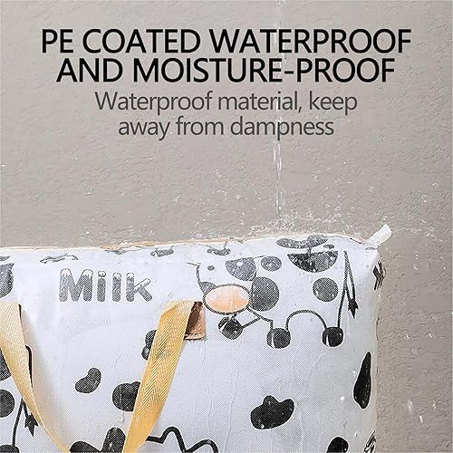 Miniatura 8 de Bolsa de almacenamiento de gran capacidad con asa, bolsa de almacenamiento plegable para ropa, bolsa de almacenamiento resistente para ropa,