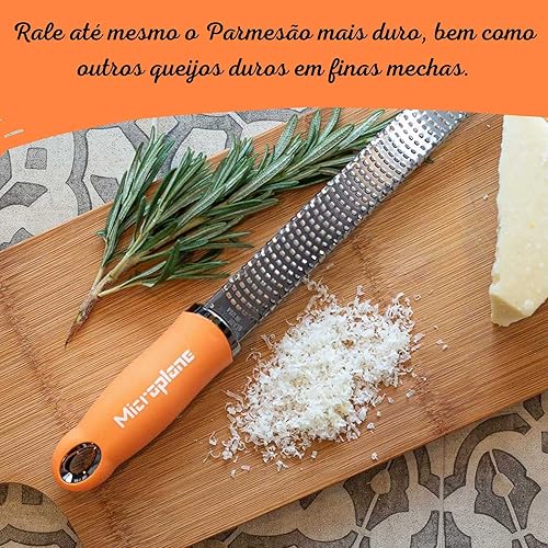 Vista 143 de Microplane Premium Classic Series Rallador 18/8 de acero inoxidable, para limón queso, verduras, cítricos, queso parmesano, ajo, jengibre, nuez Negro