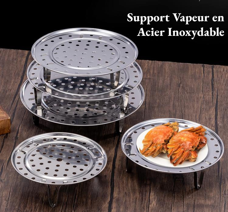 Acheter Support de cuisson à la vapeur en acier inoxydable, antidérapant, multifonctionnel, pour wok et casserole Acheter Support de cuisson à la vapeur en acier inoxydable, antidérapant, multifonctionnel, pour wok et casserole