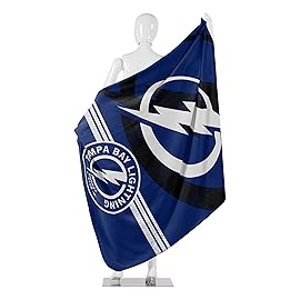 Northwest NHL Tampa Bay Lightning Unisex-Adult Fleece Throw Blanket, 50 x 60, Fade Away