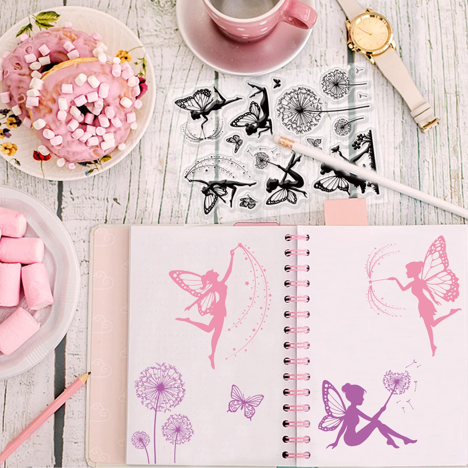 GLOBLELAND Nature Woods Trees Clear Stempels - Niet-gemonteerde rubberen stempel voor DIY Scrapbooking, Fotoalbum, Decoratieve Kaarten - 21 x 14,8 cm