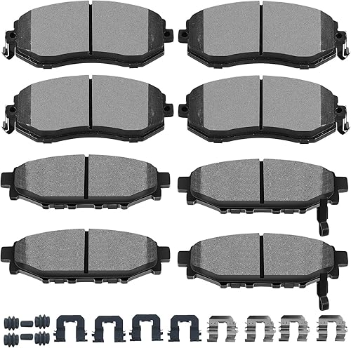 Miniatura 9 de SCITOO D1650 D905 Juego de pastillas de freno de cerámica delanteras semimetálicas para Nissan Altima 2013 2014 2015 2016 2017 2018 2019 2020 2021