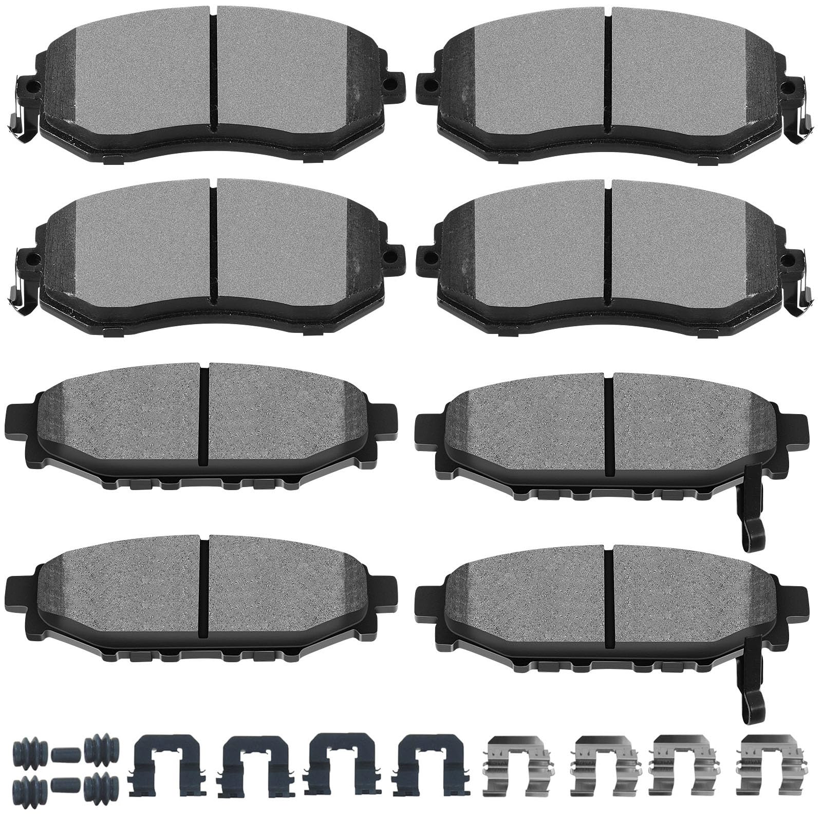 SCITOO D1539 D1114 Front Semi-Metal Rear Ceramic Brake Pads Sets Fit For Subaru BRZ | For Forester | For Impreza | For Legacy | For Outback | For XV
