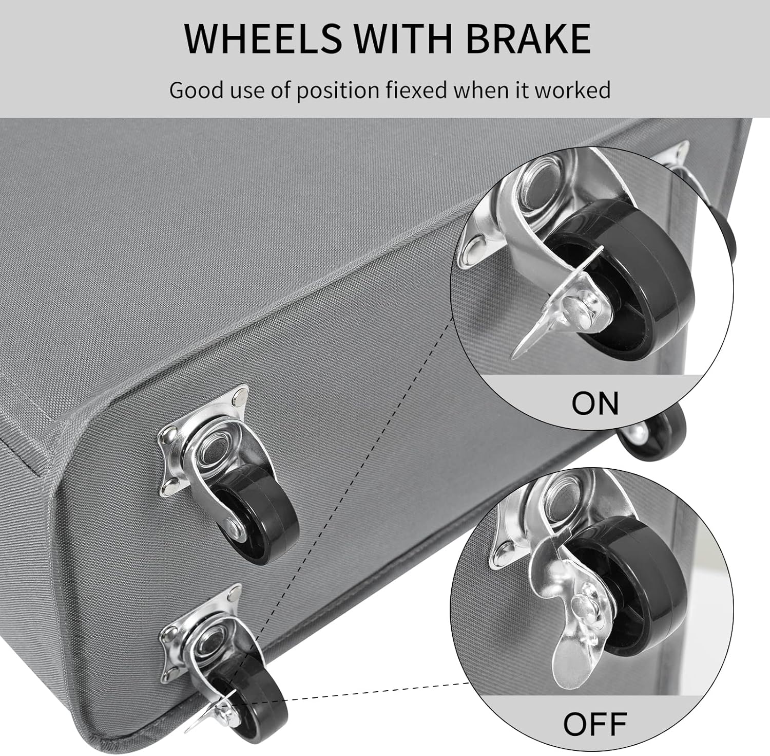 Chrislley Slim Laundry Hamper with Lid Narrow Laundry Basket with Handle Rolling Laundry Basket with Wheels(Grey)