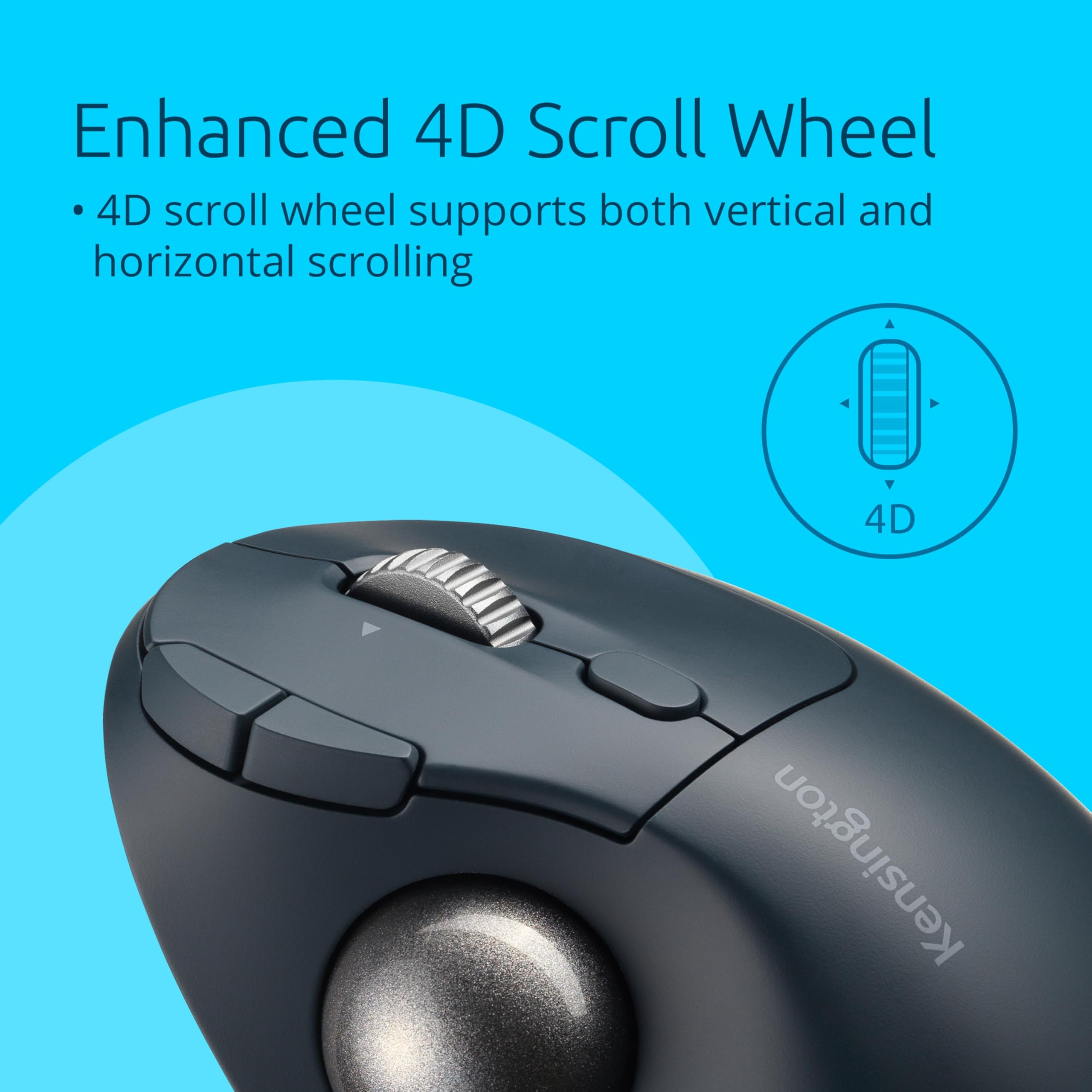 Kensington Pro Fit Ergo TB550 Trackball-Maus – Bild 4