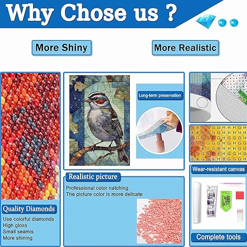 Miniatura 5 de Pintura de diamante 5D con diamantes de imitación oriental, broca completa, arte de diamantes, pintura de vidrieras por números, kits de bordado de
