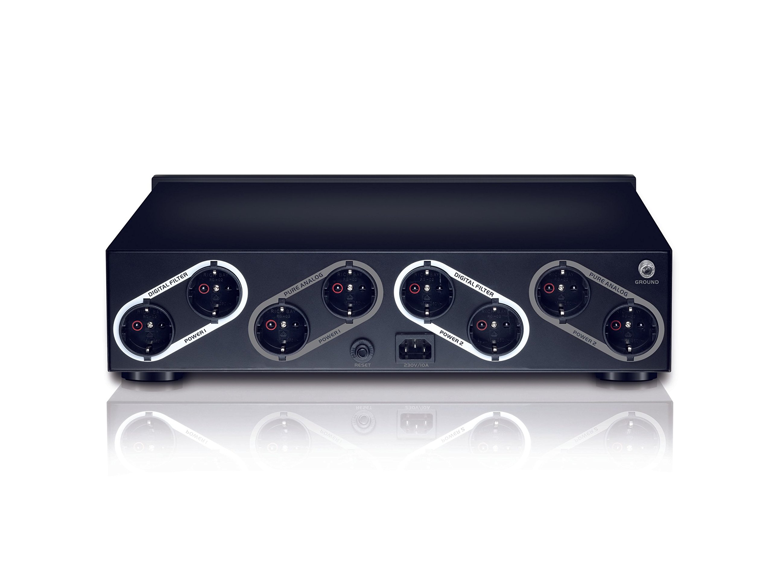 Oehlbach Powerstation 909 - gniazdo wtykowe z filtrem zasilania, ochrona przed przepięciem, 8 portów, funkcja opóźnienia, wysokiej klasy obróbka do HiFi i kina domowego, kolor czarny