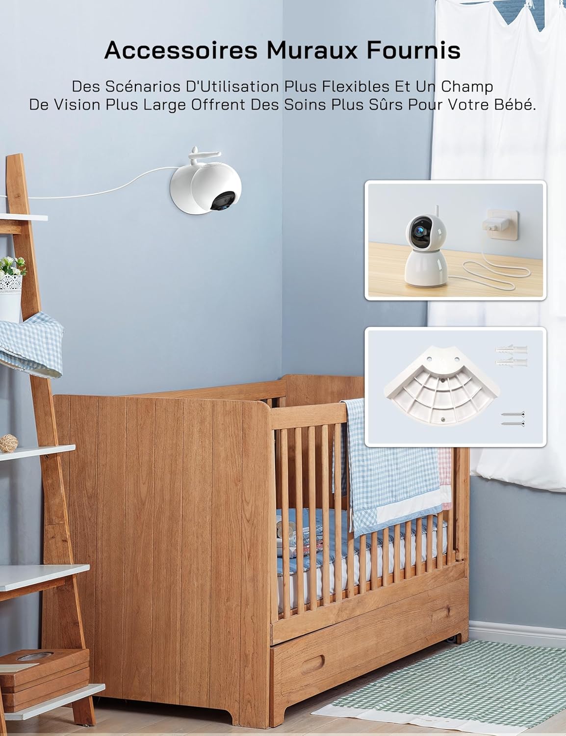 WOLFANG WB03 Baby Monitor Wall Mount Accessories