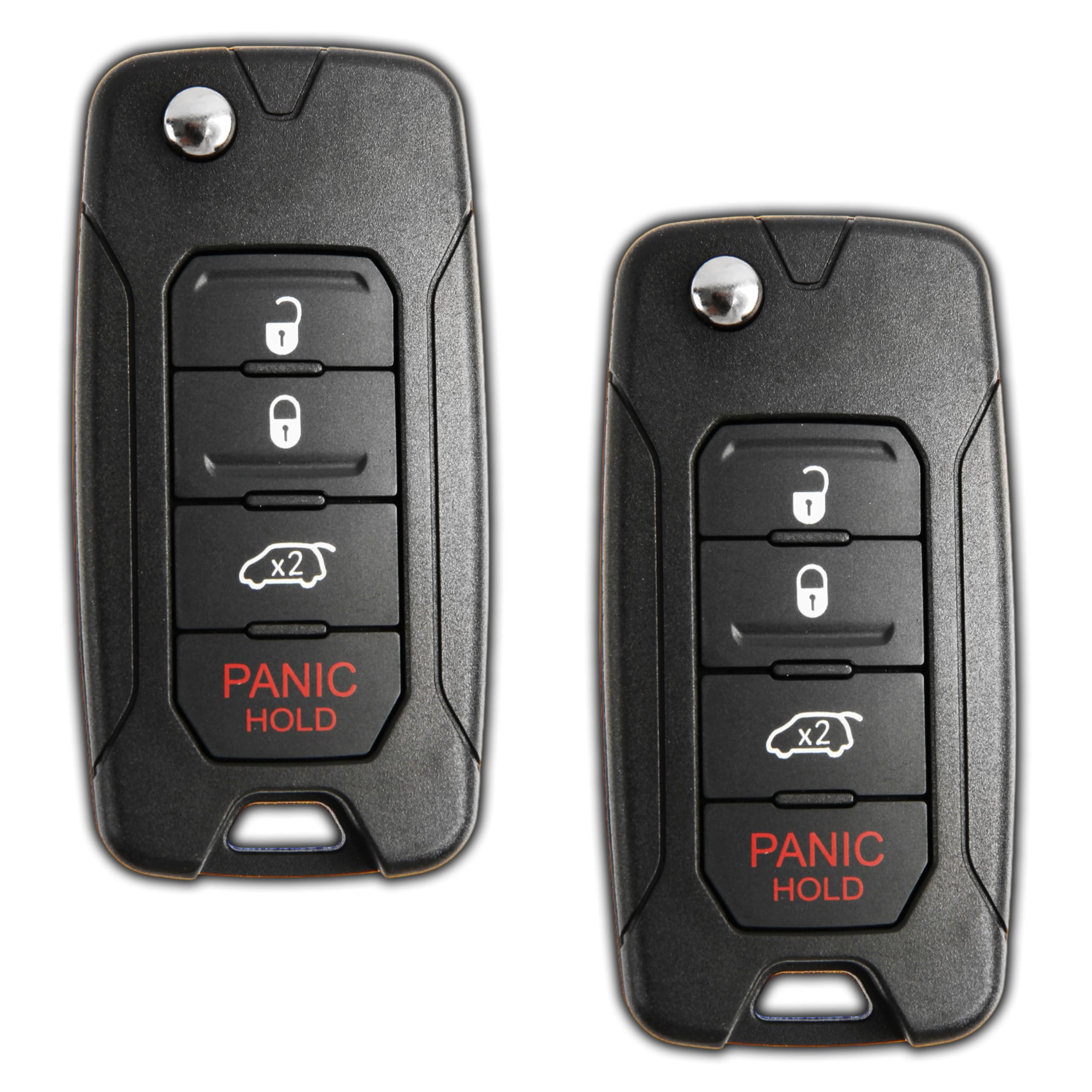 KeylessOption - Chiave senza chiave, ricambio per telecomando auto, senza taglio, confezione da 2 pezzi
