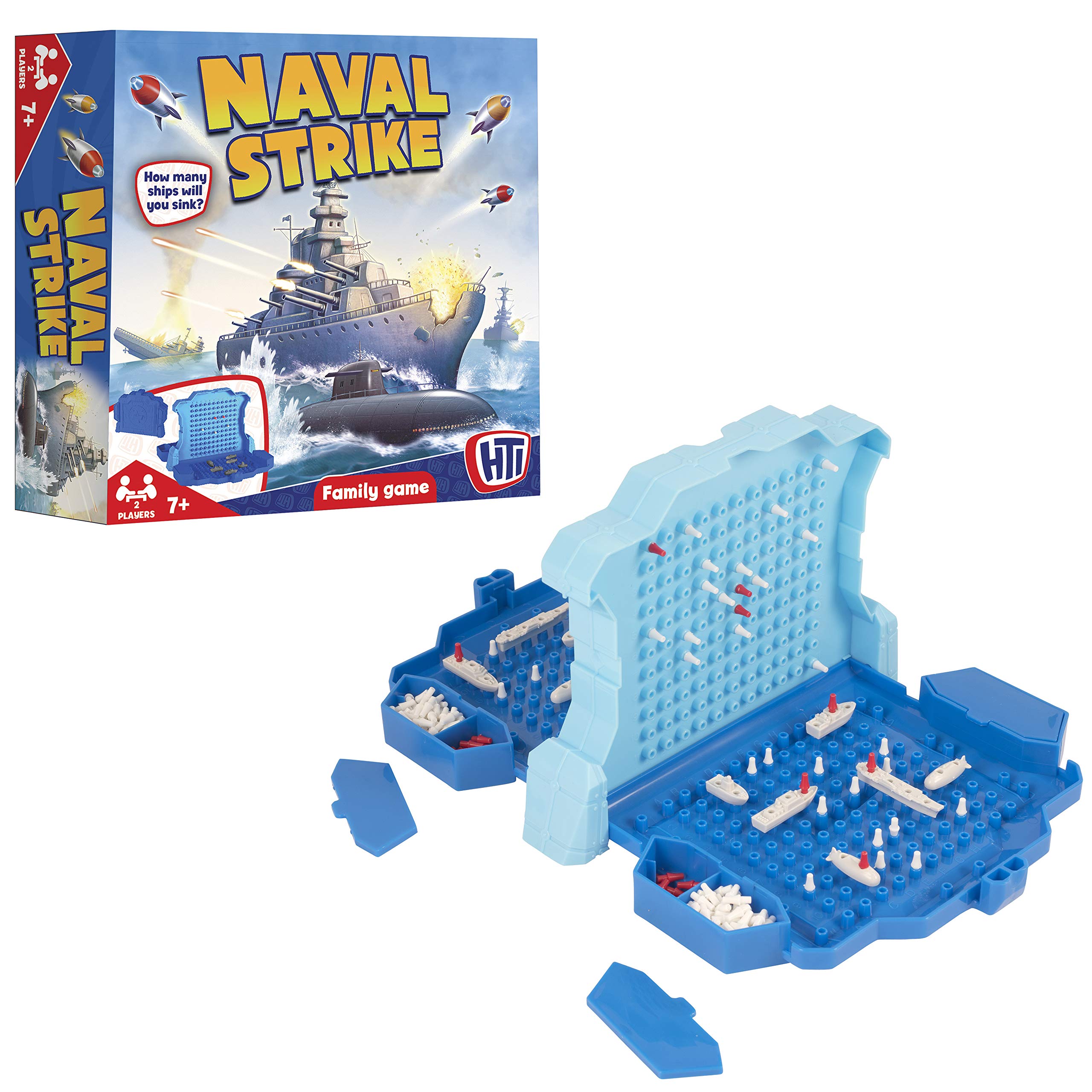 HTIToys Traditional Games Naval Strike Board Game Fun for All Kids Boys and Girls 1374313 Multicolor
