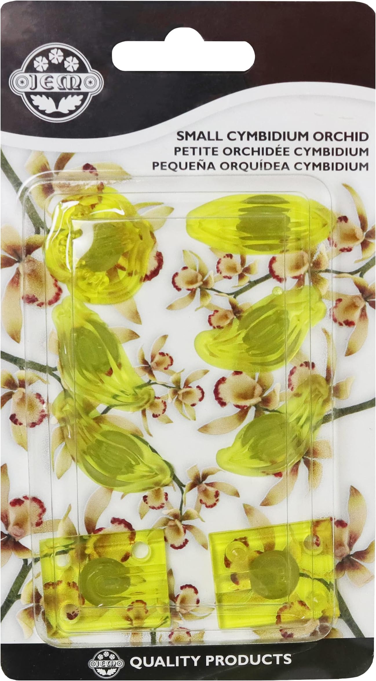 JEM Cymbidium Orchid Fondant Cutters, Small Size, Set of 8