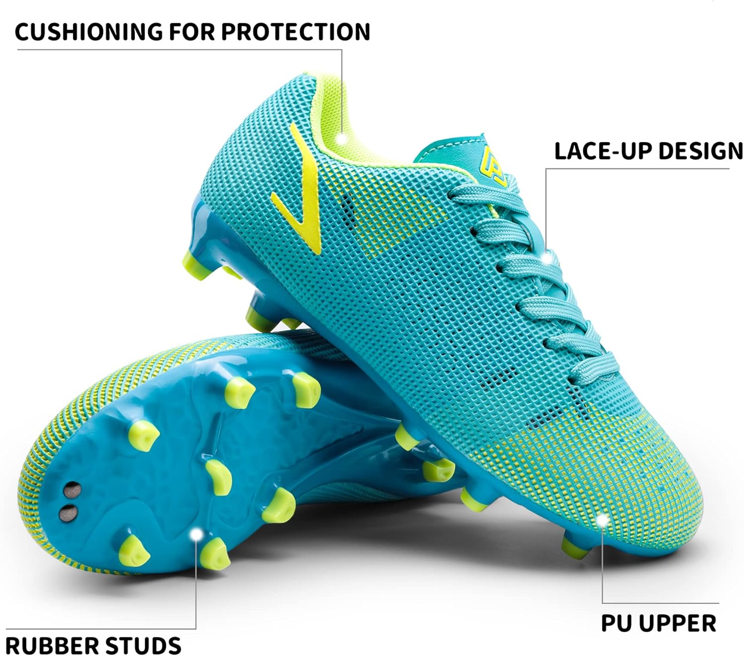  | DREAM PAIRS Boys Girls Soccer Cleats Kids Football Shoes Toddler/Little Kid/Big Kid | Soccer