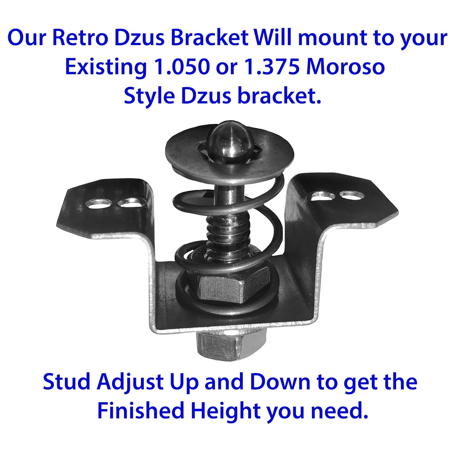 Dzus Large Push Button Retro Quick Latch Release Black 1.375