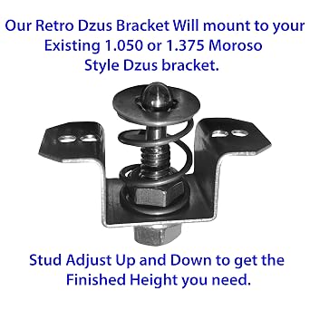 Dzus Large Push Button Retro Quick Latch Release Black 1.375