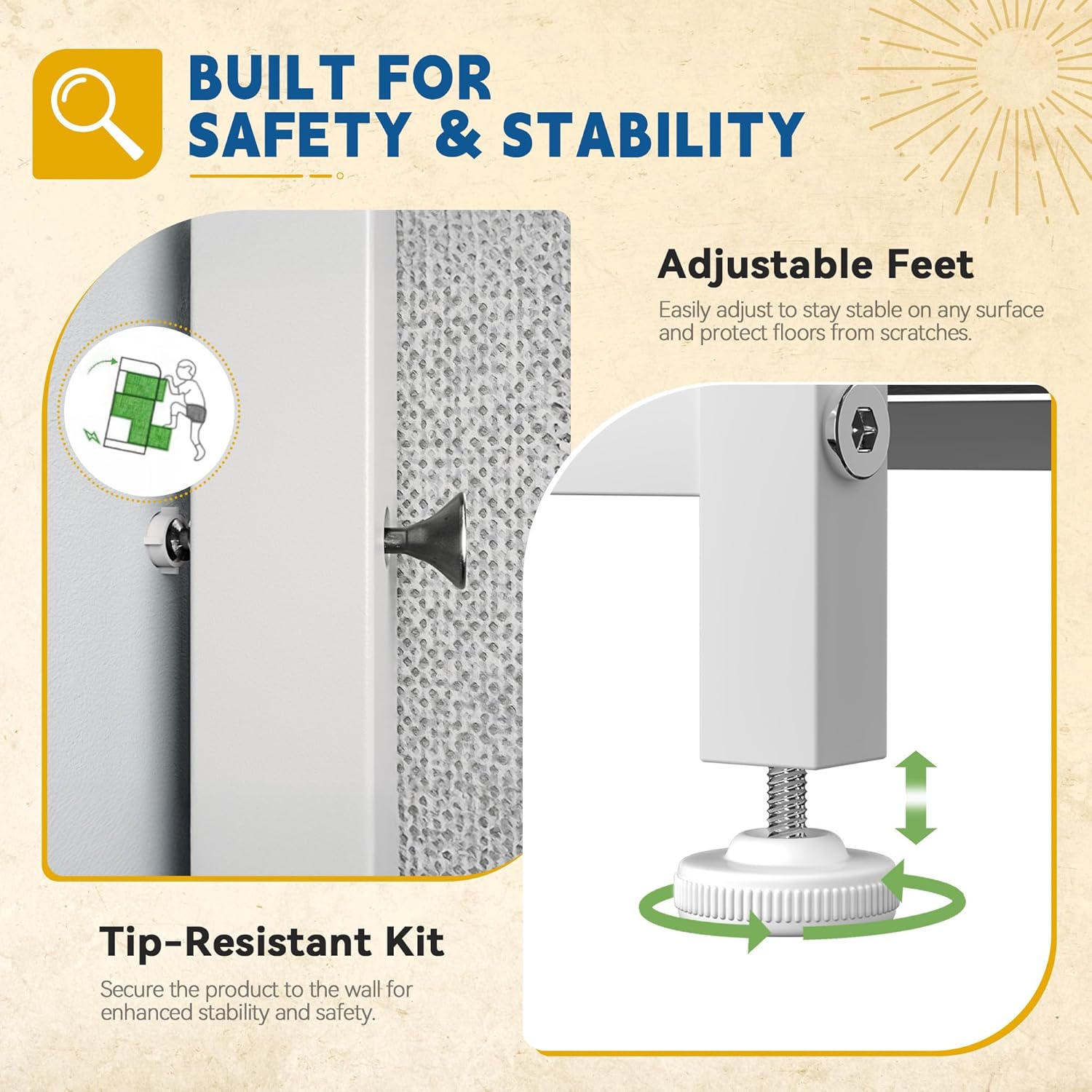 DWVO Fabric Dresser for Room, Tall Storage 8 Drawers, Black Dresser & Chest of Drawers, Storage Drawer Organizer for Closet, Living Room - Image 5