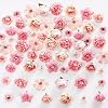 Pack of 100 Artificial Flowers for Crafts 9 Types Small Artificial Flowers for Craft Set Flower Heads 2 ~ 4.8 cm Mini Artificial Flowers Decoration for DIY Crafts Scrapbooking Wedding