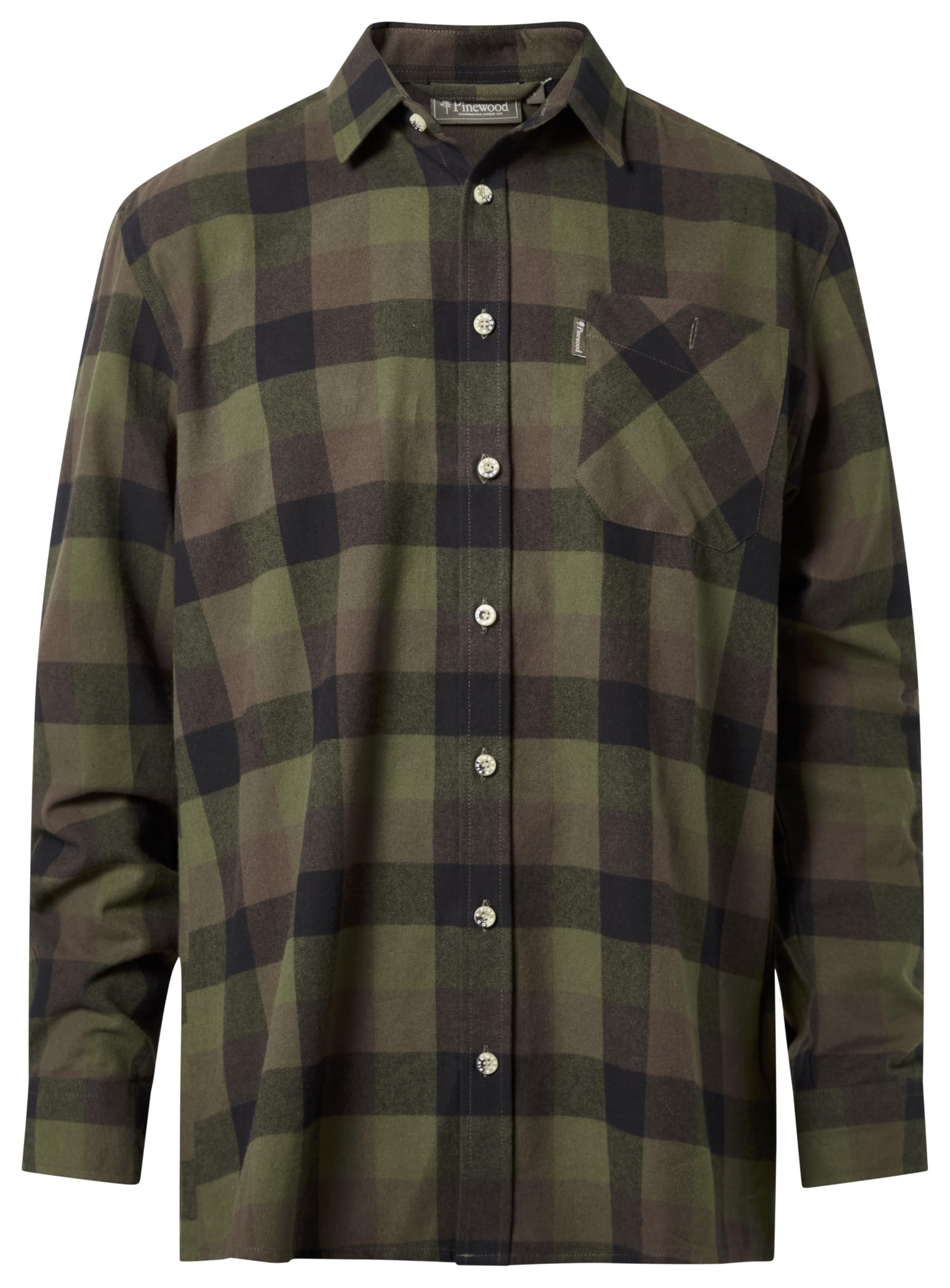 Pinewood Herren Flanellhemd kariert, weiches Flanellhemd Herren für Outdoor und Alltag